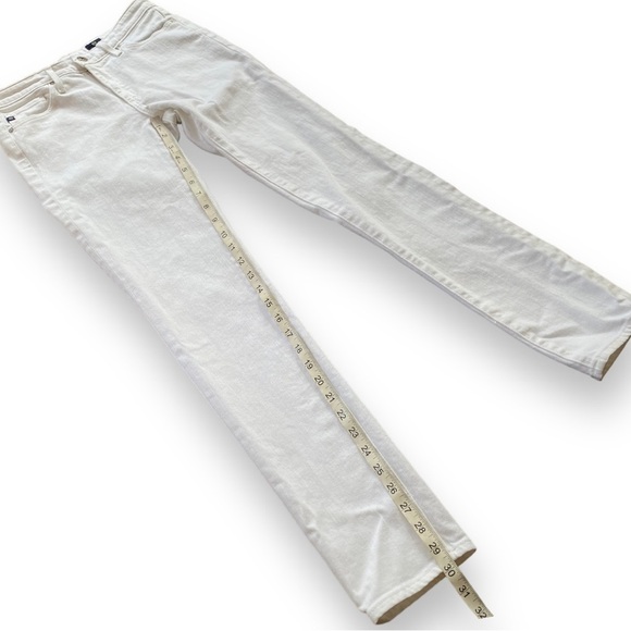 AG Adriano Goldschmied White The Prima Mid-Rise Cigarette Jeans Size 26 - Picture 12 of 16